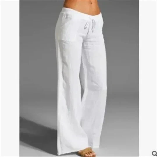 Ivyshape | Casual linen pants for summer