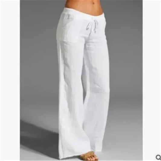 Ivyshape | Casual linen pants for summer