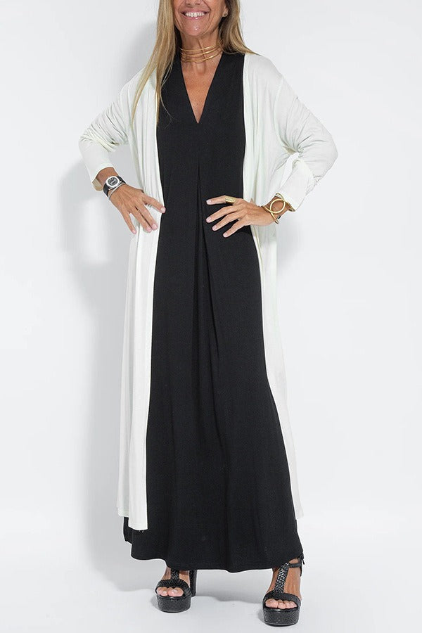 Summer Elegant Maxi Dress with Cardigan | Ideal for Summer