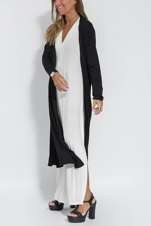 Summer Elegant Maxi Dress with Cardigan | Ideal for Summer