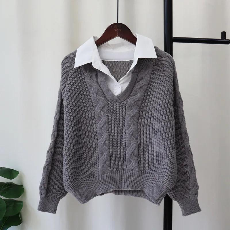 Ivyshape | Tops with Attached Sweater