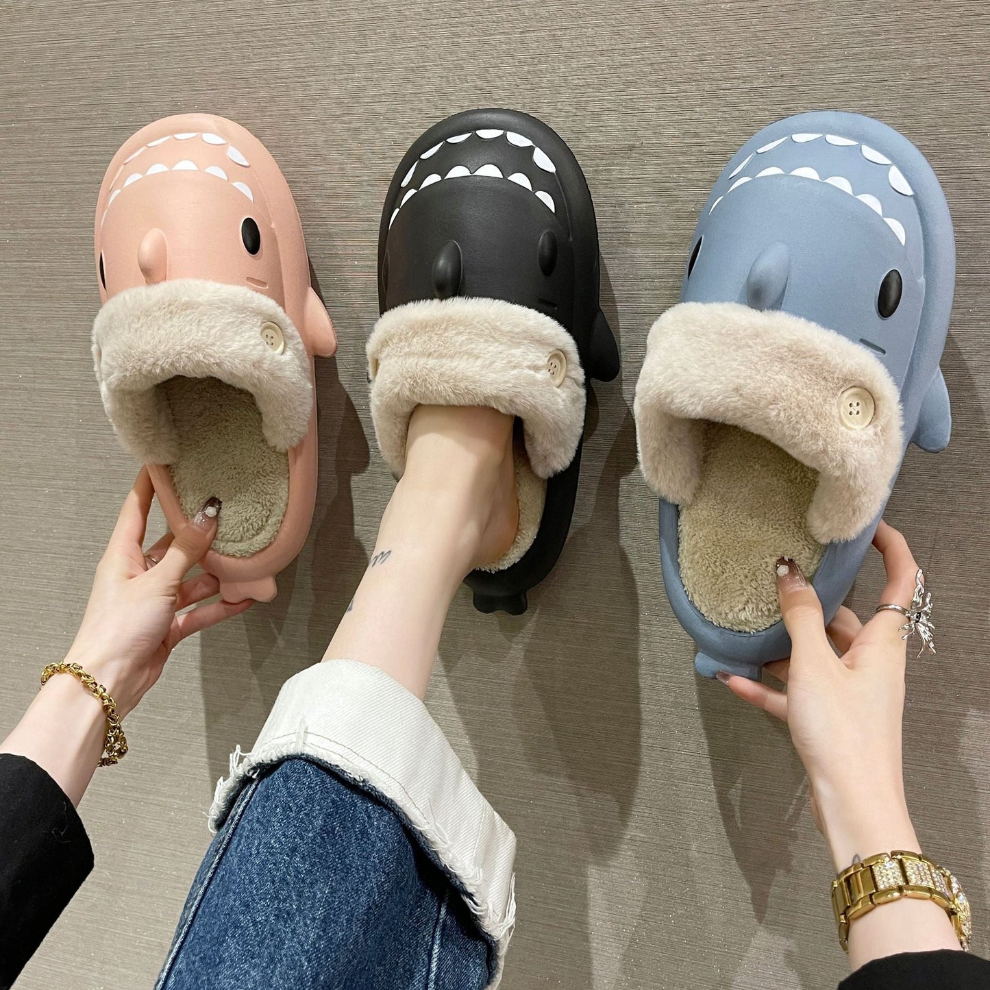 Cozy Shark Slippers for Women