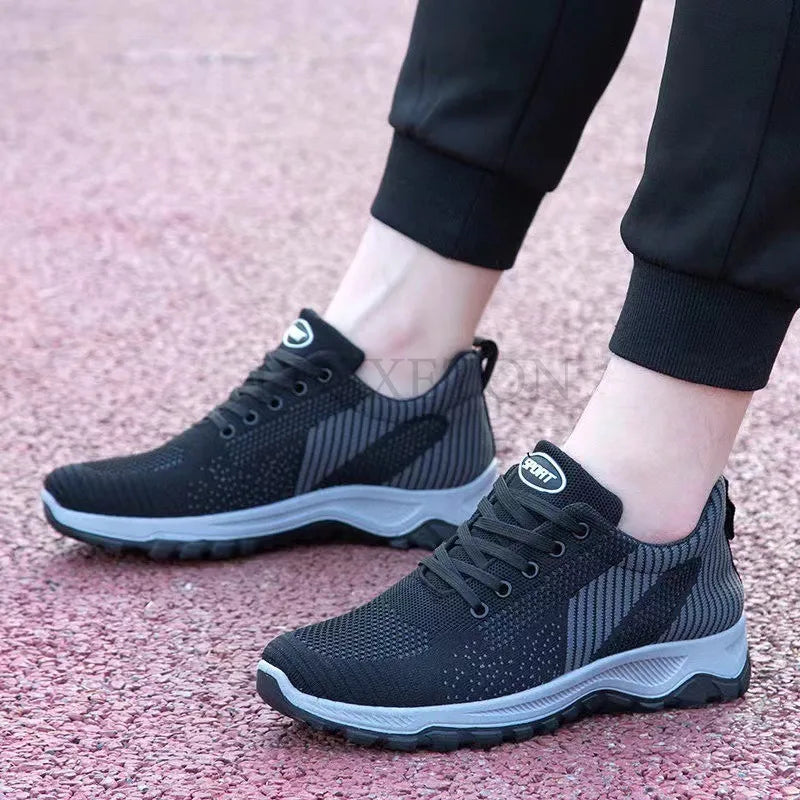 Women's Breathable Mesh Lace-Up Sneakers for Summer