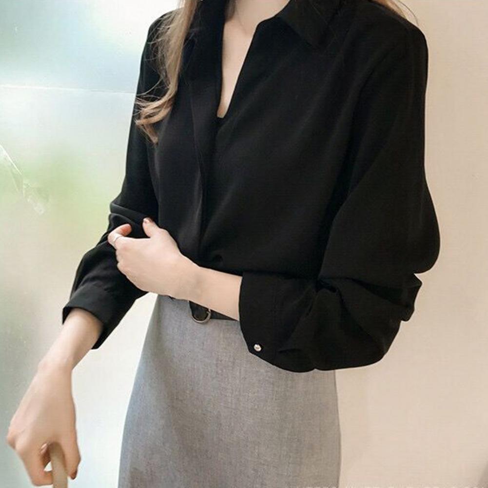 Long Sleeve Office Blouse