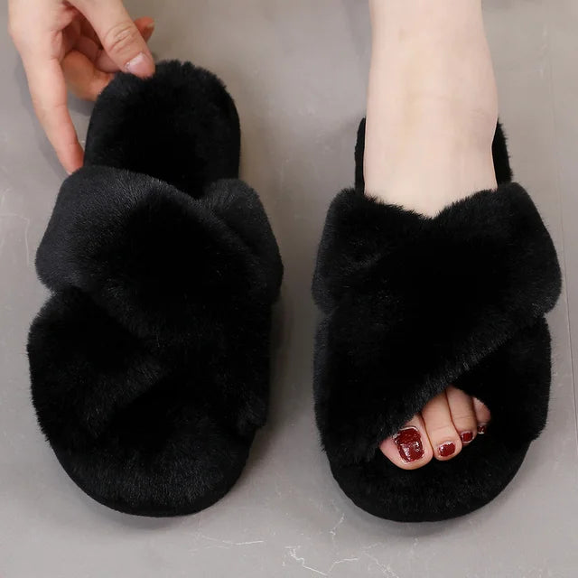 Cozy Faux Fur Slippers