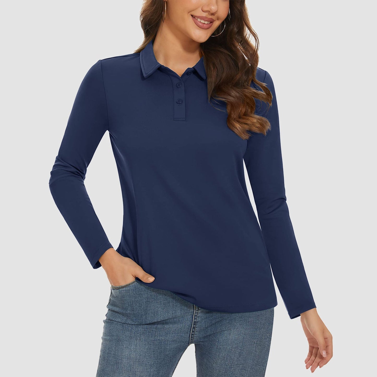 Ivyshape | Women'S Long Sleeve Golf Shirt