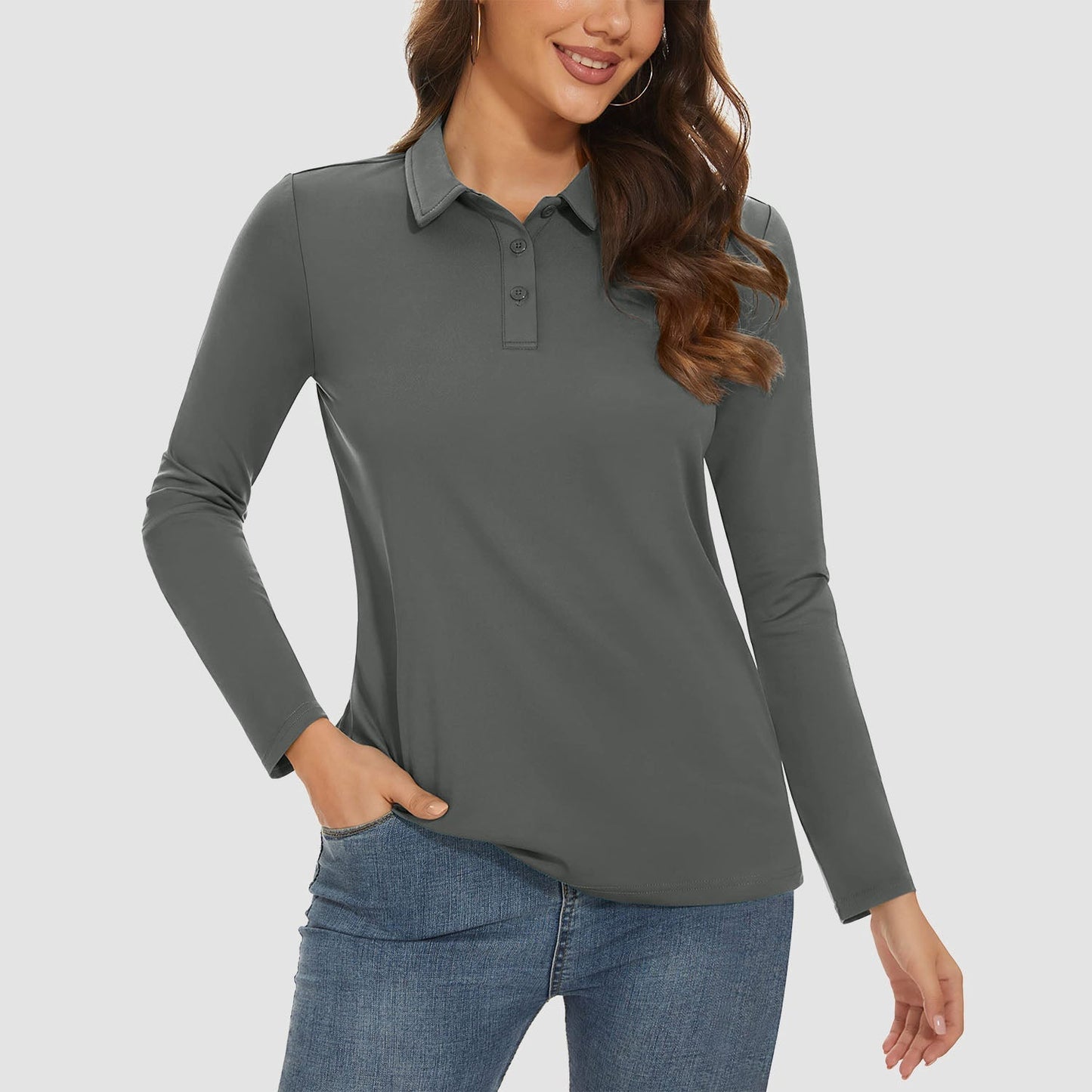 Ivyshape | Women'S Long Sleeve Golf Shirt