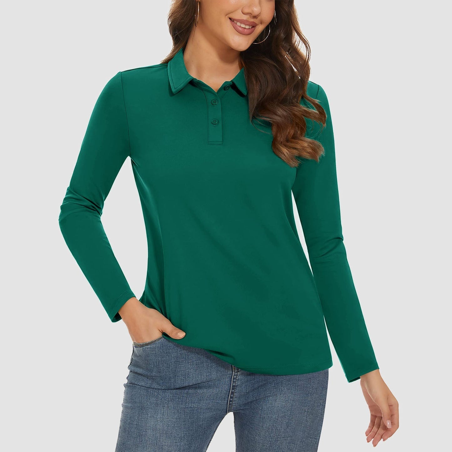 Ivyshape | Women'S Long Sleeve Golf Shirt