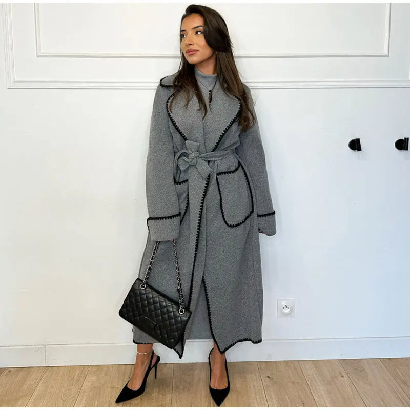 Ivyshape | Woolen Coat