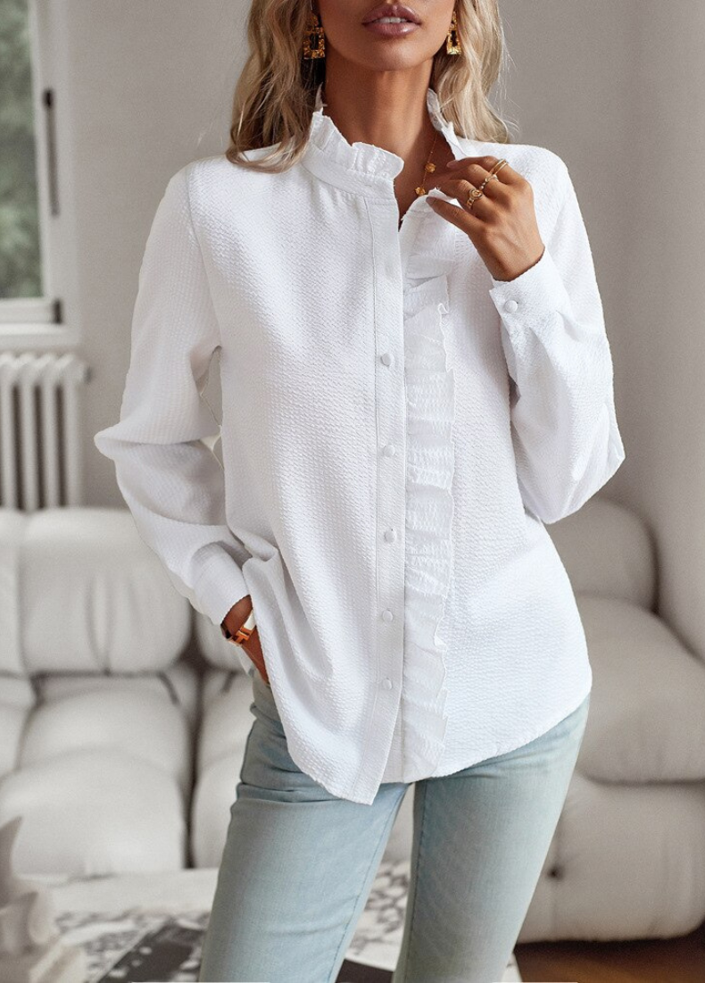 Ivyshape | Women's Lace Blouse In Vintage Look