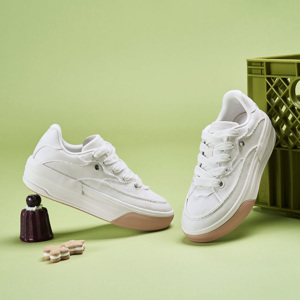 Women's Platform Skateboarding Sneakers for Autumn