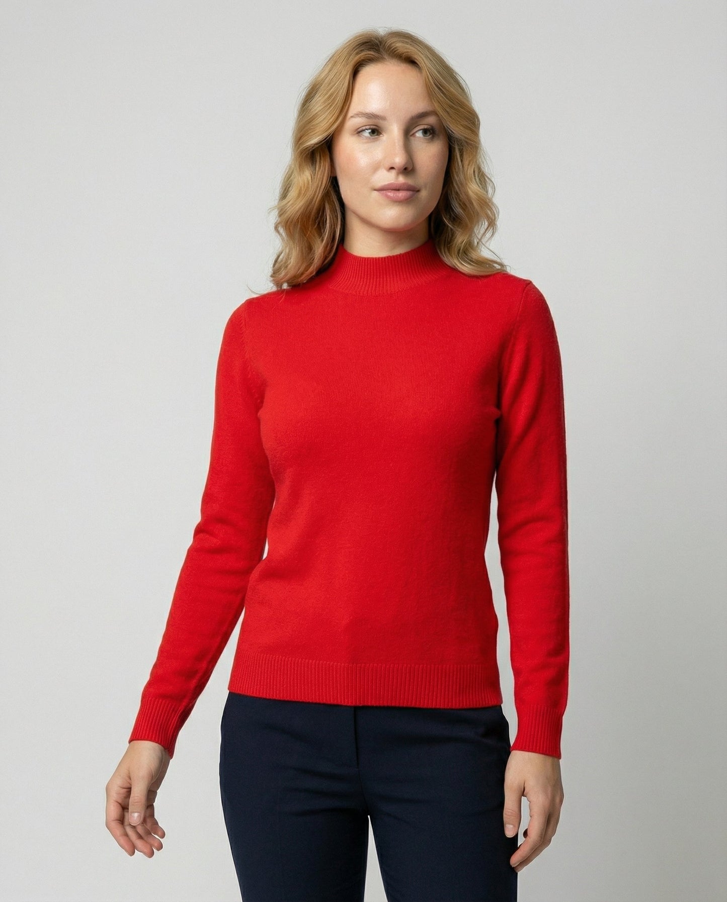 elegant knit sweater with soft premium texture and lightweight design