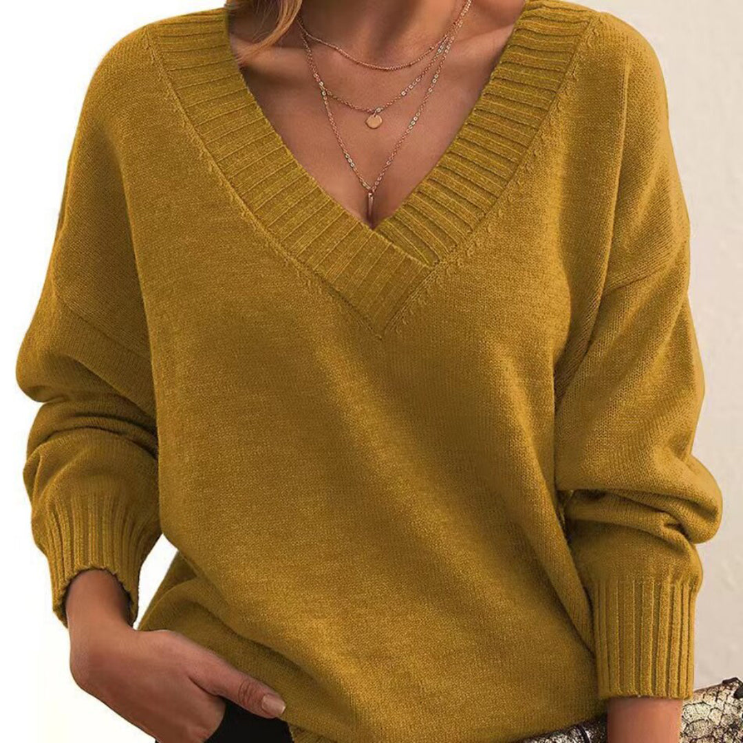 Ivyshape | Warmer V-Neck Sweater