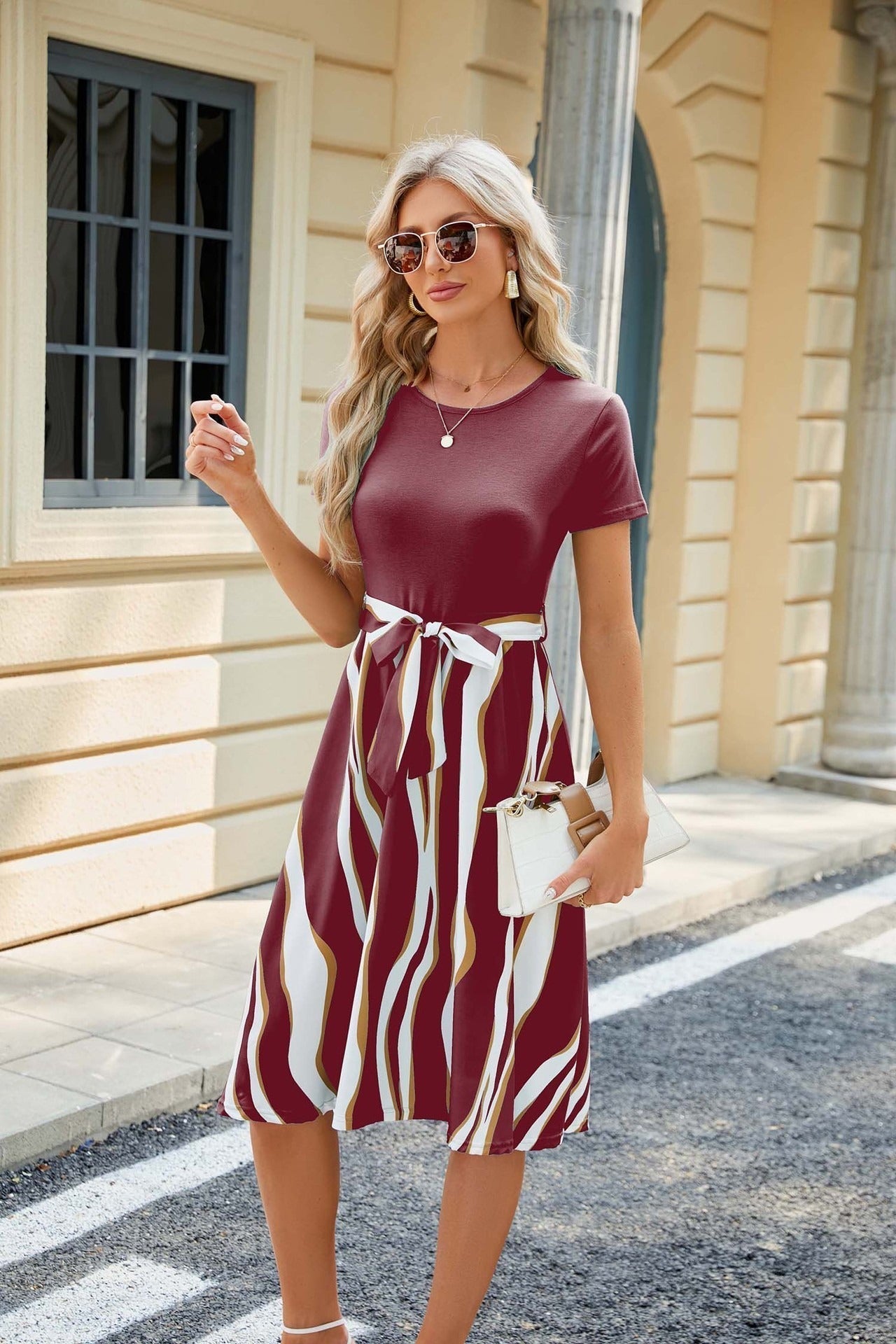 Summer Elegant Chic Formal Midi Dress | Ideal for Formal Occasions