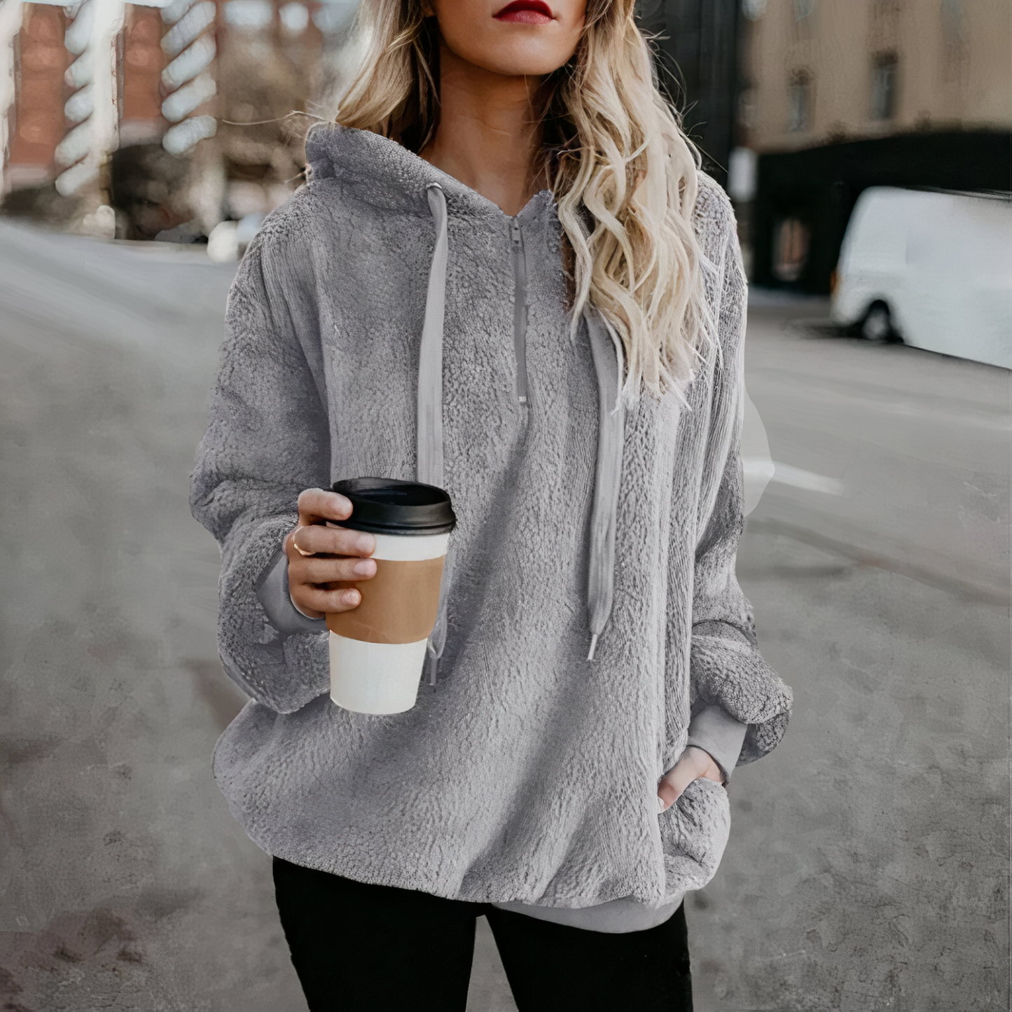 Ivyshape | Warmer Plush Hoodie