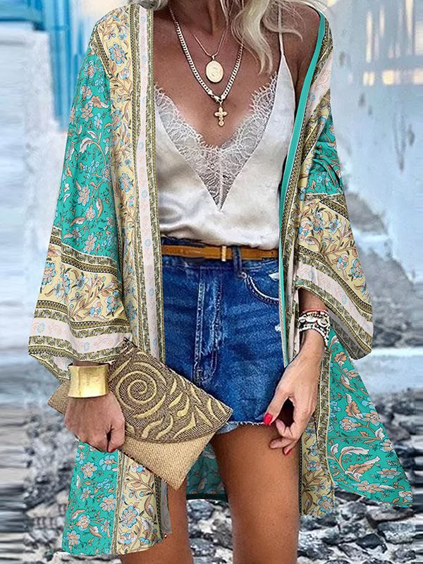 IvyShape | Boho-Kimono A Cheerful, Stylish, And Mid-Length Kimono!