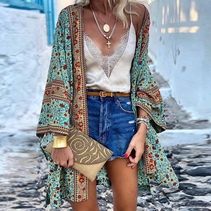 IvyShape | Boho-Kimono A Cheerful, Stylish, And Mid-Length Kimono!