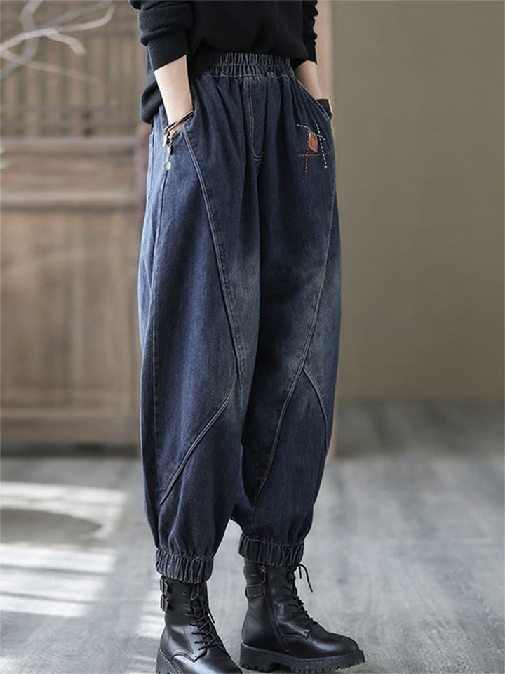 Vintage Loose Comfy All-match Street Jeans for Women