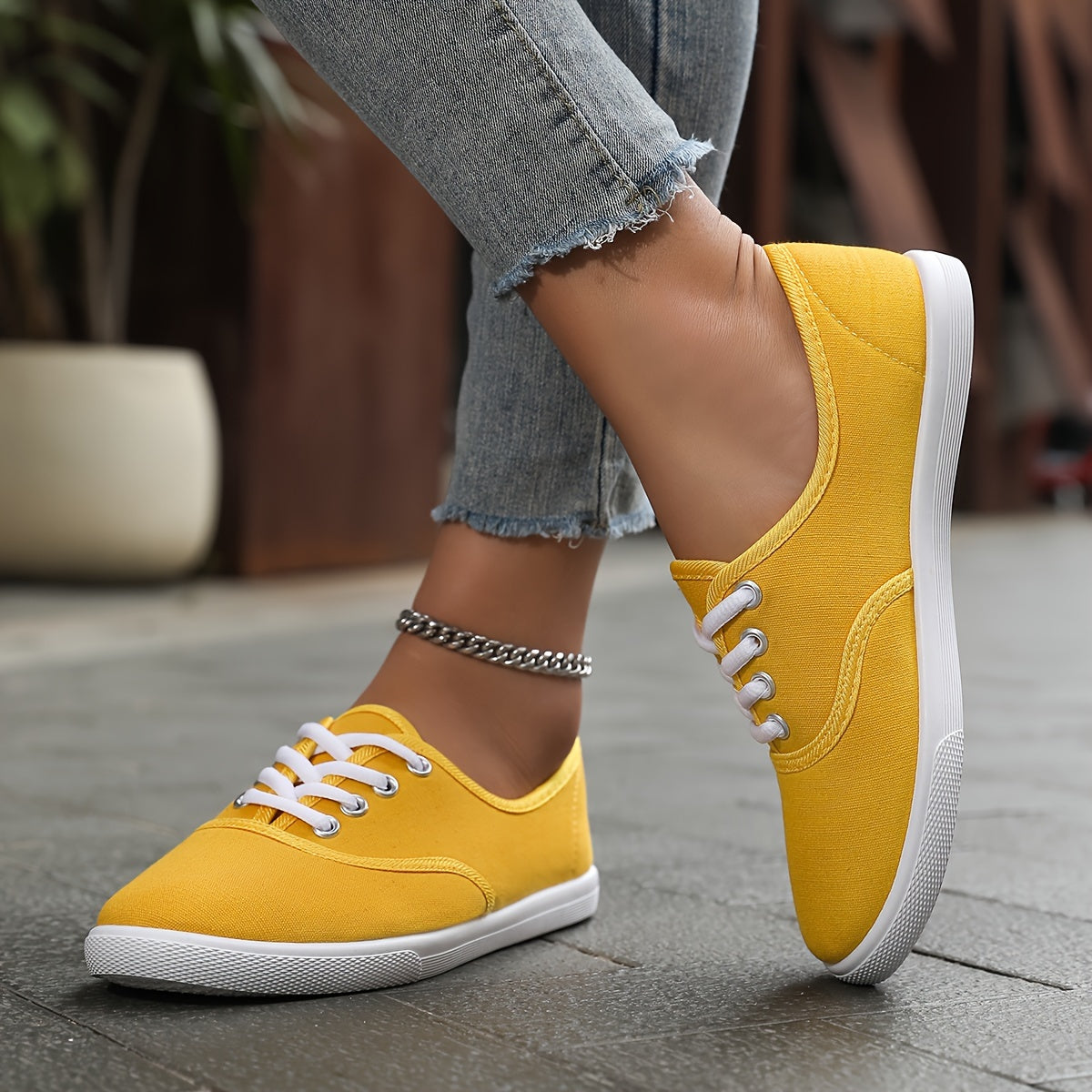 Ivyshape | Women's Chic Canvas Sneakers Lightweight