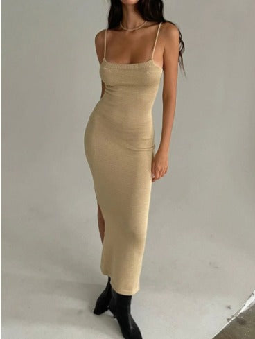 Summer Elegant Bodycon Backless Midi Dress | Ideal for Summer