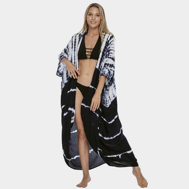 Ivyshape | Women's Beach Cover Up Cardigan Long