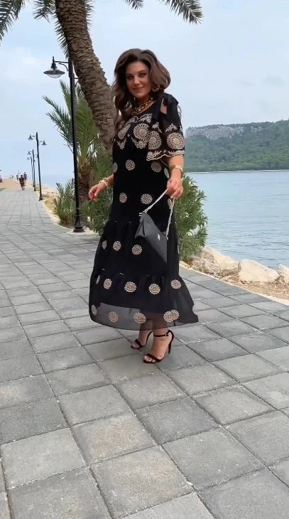 Women’s Dress - Elegant - Unique Print - Ideal for Summer