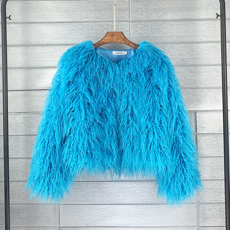 IvyShape | Fluffy Short Jacket