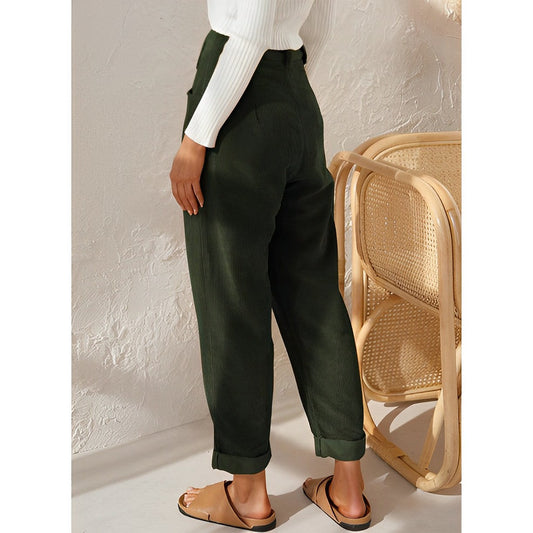 Ivyshape | Velvet Trousers