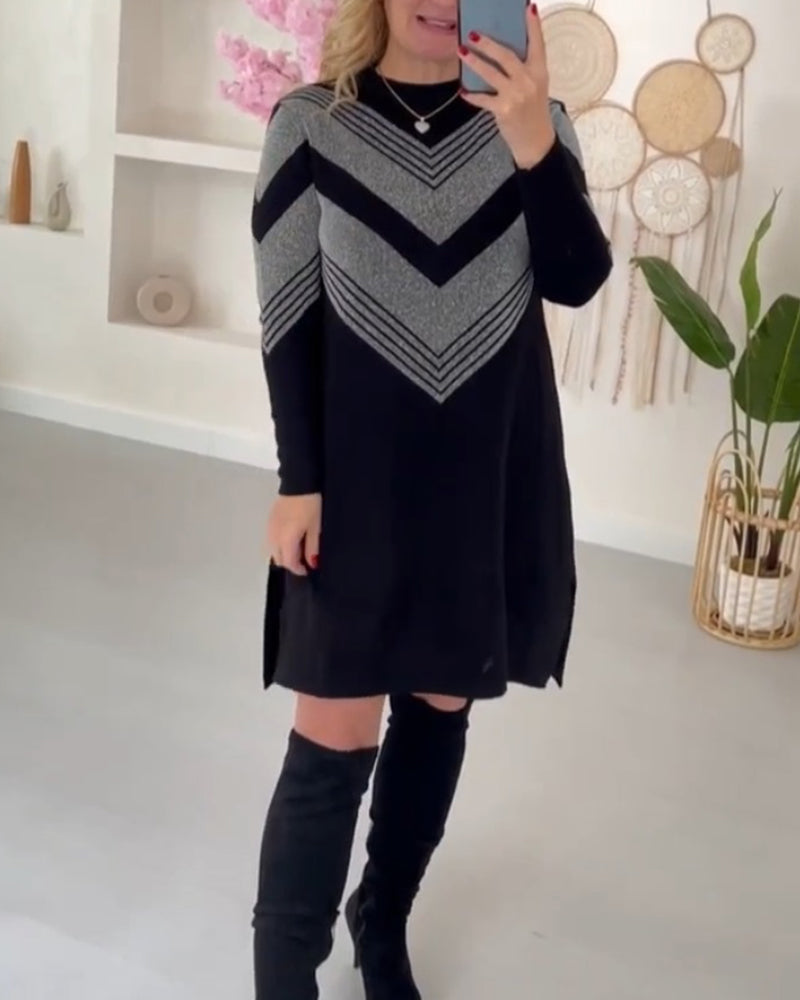 Summer Stylish Side Slit Sweater Dress | Ideal for Summer