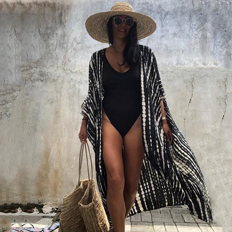 Ivyshape | Glamorous Sun Protection Resort Beach Dress Cover Up