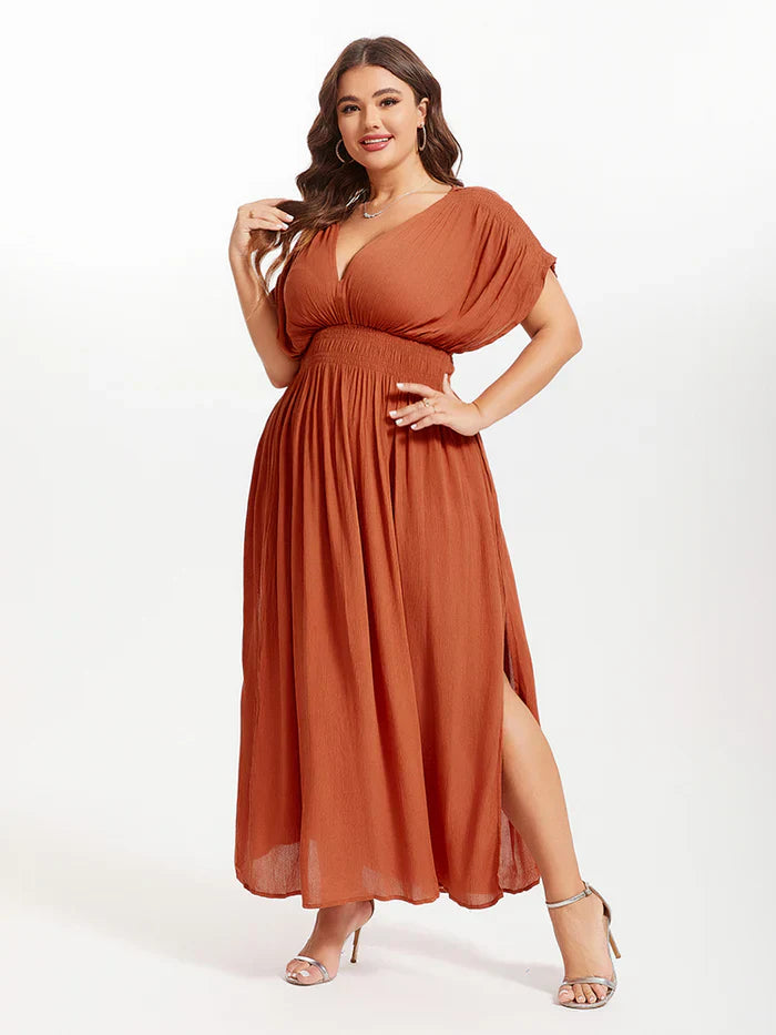 Ivyshape | Women's Chiffon Long Dress Side Slit