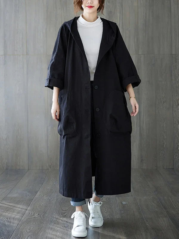 Ivyshape | Longer Waterproof Trench Coat