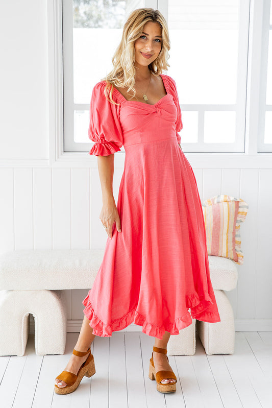 Palmer Dress - Brink Pink