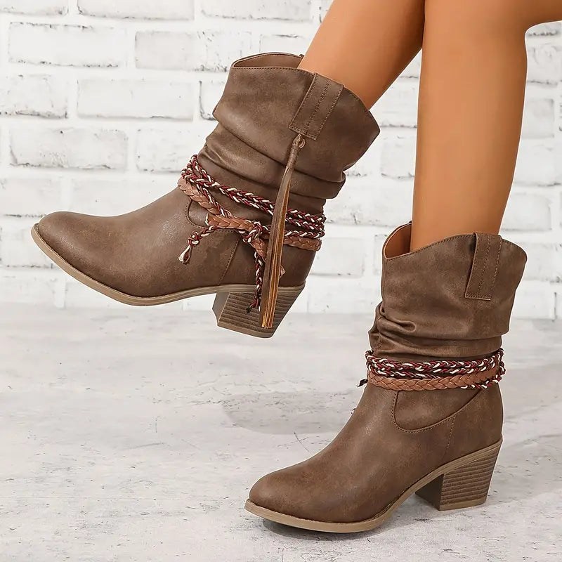 Ivyshape | Women's Western Cowboy Boots