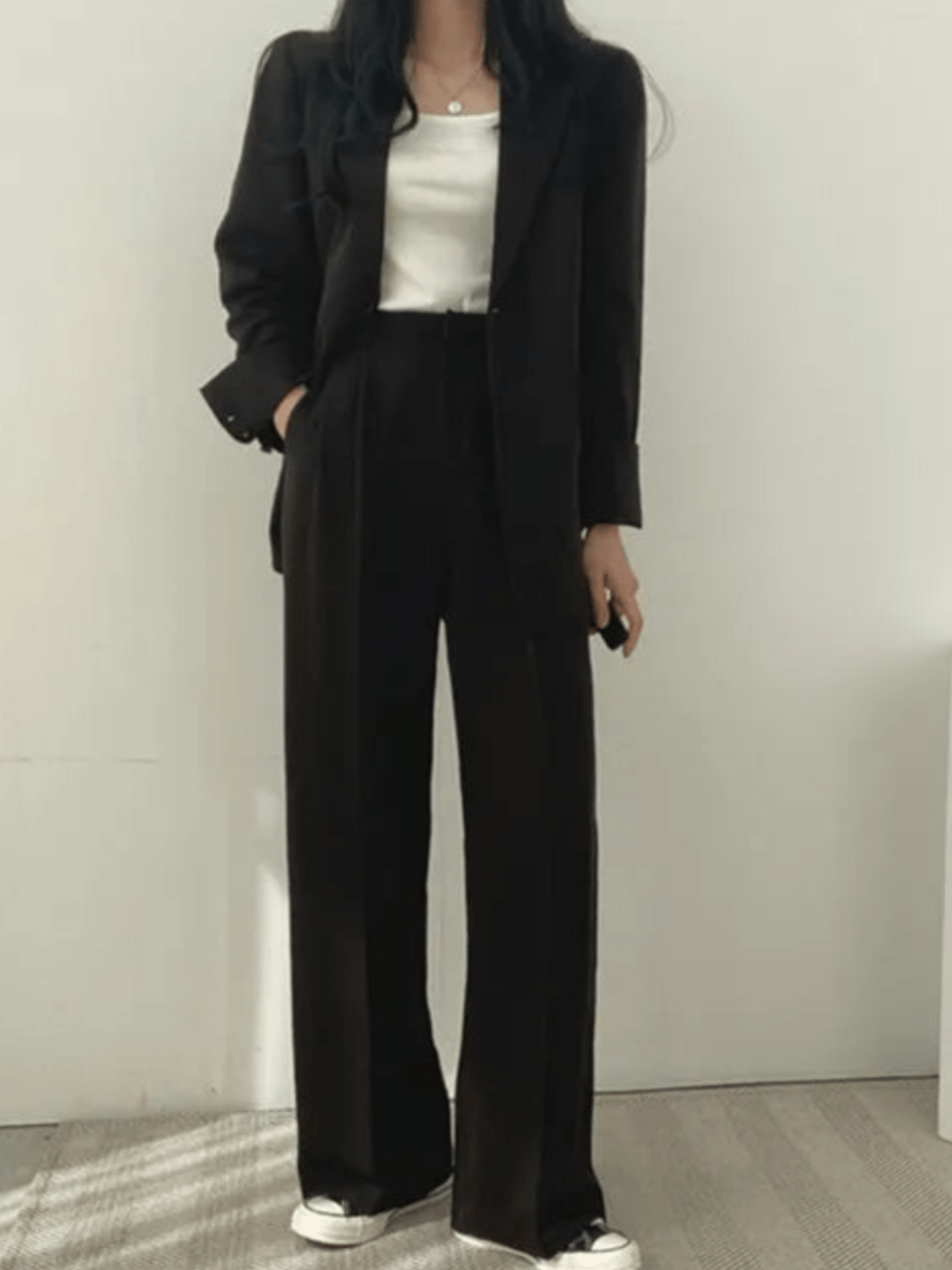 IvyShape | Two-piece Women's Suit Trouser Suit Women Casual Suit