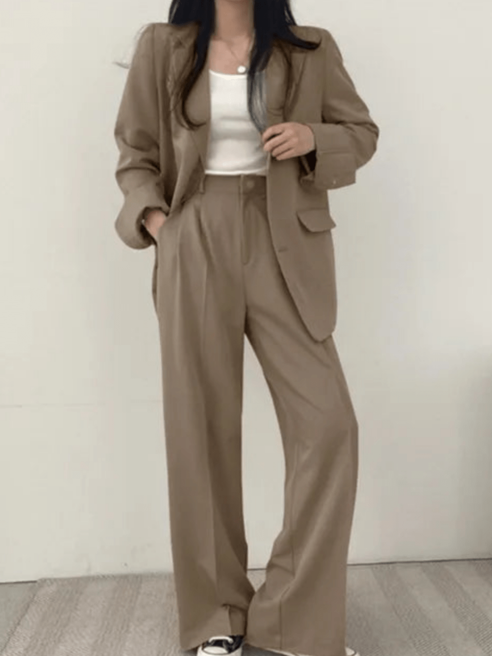 IvyShape | Two-piece Women's Suit Trouser Suit Women Casual Suit