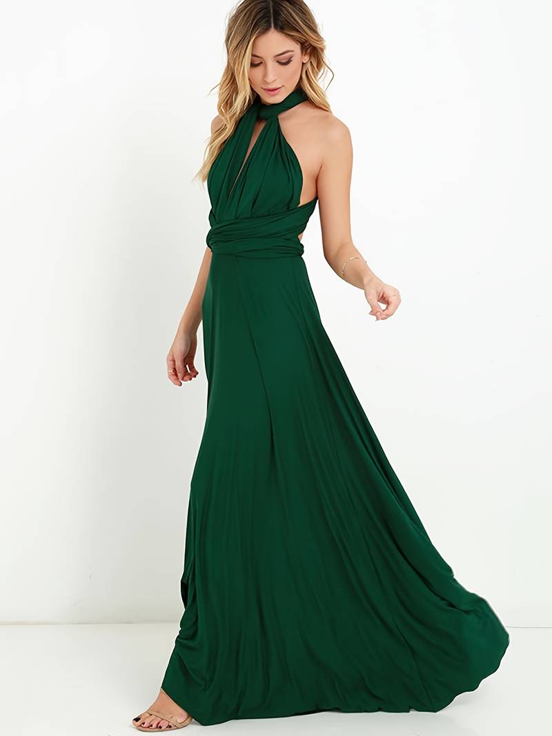 Ivyshape | Elegant Convertible Maxi Dress