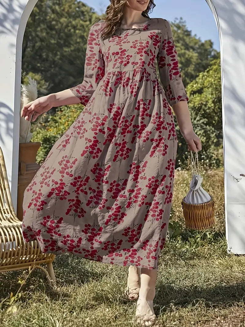 Summer Floral Boho Long Dress | Ideal for Summer