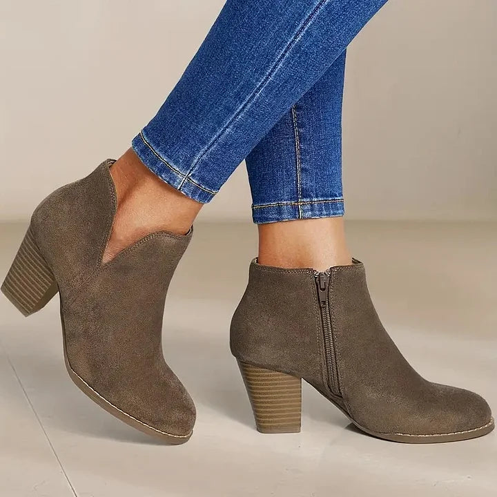 Ivyshape | Women's Ankle Boots With Heel