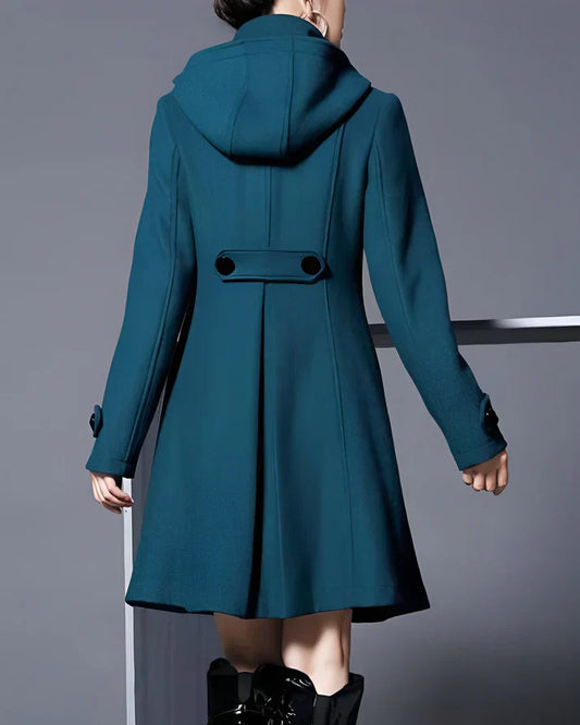 Ivyshape | Hooded Wool Coat