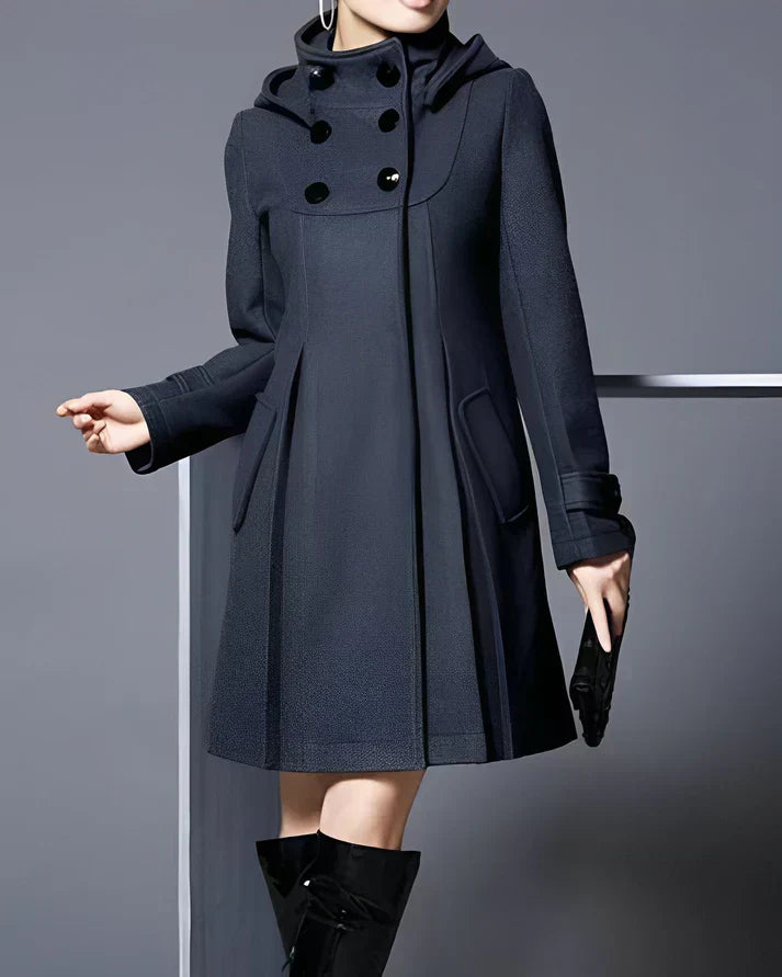 Ivyshape | Hooded Wool Coat