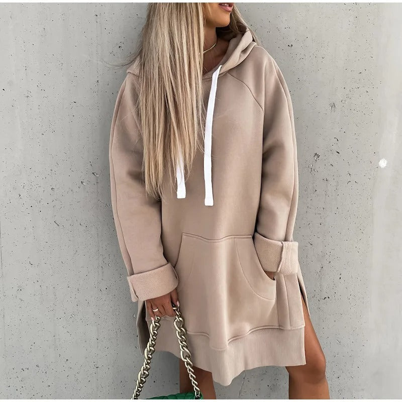 Ivyshape | Oversized Hooded Sweatshirt for Women