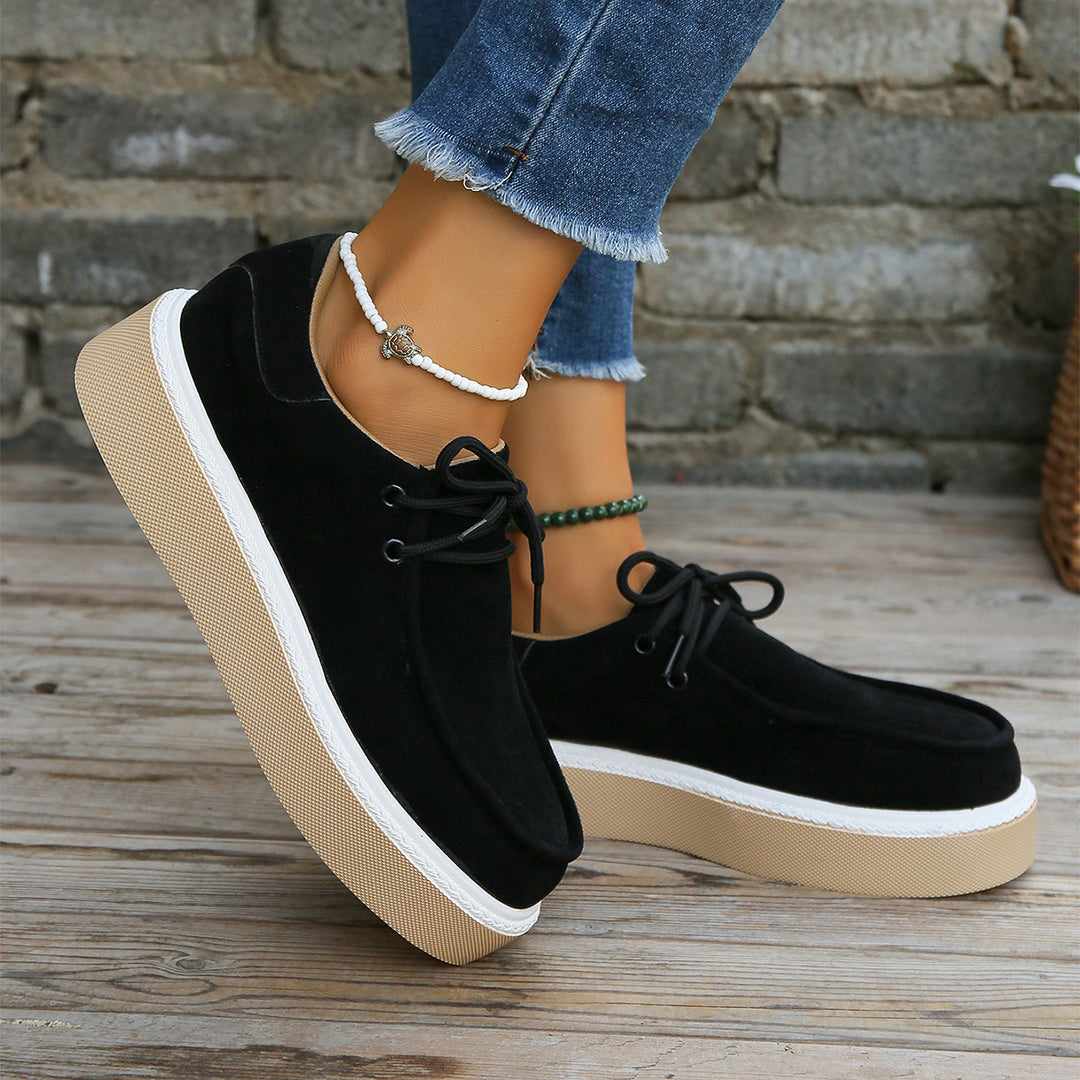 Ivyshape | Women's Stylish Wedge Sneakers Trendy