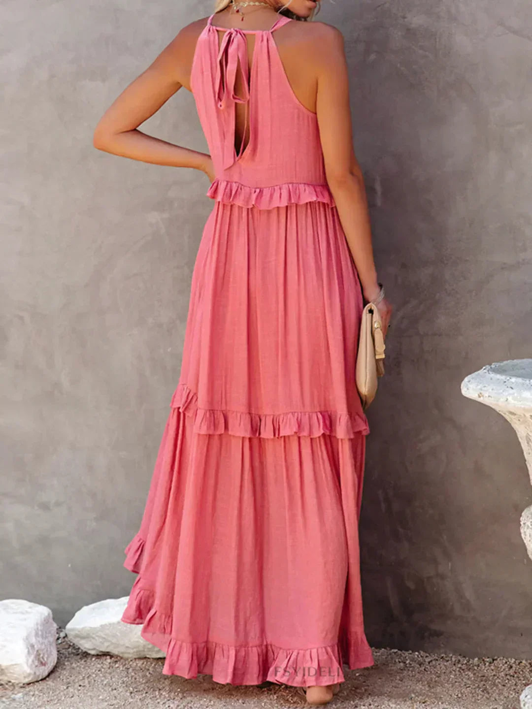 Ivyshape | Tiered Ruffle Maxi Dress