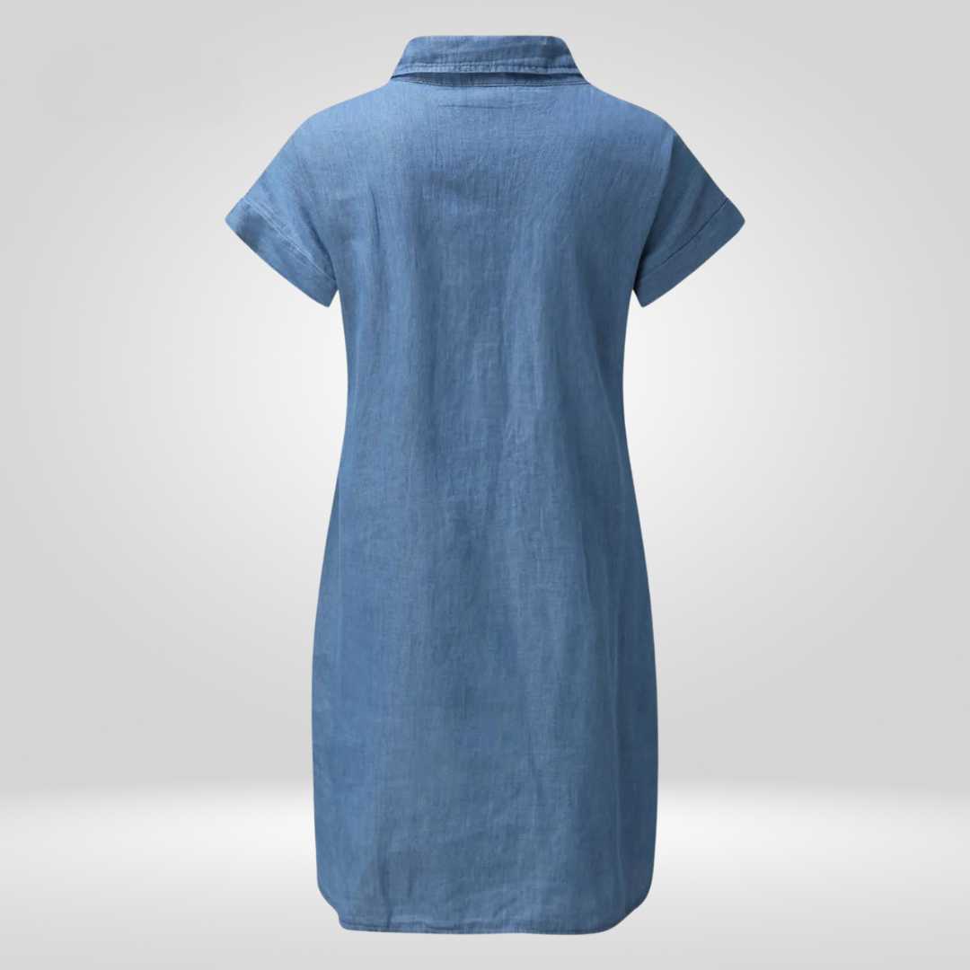 IvyShape | Elegant Denim Dress