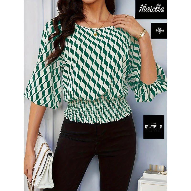 Chic Printed Blouse for Women