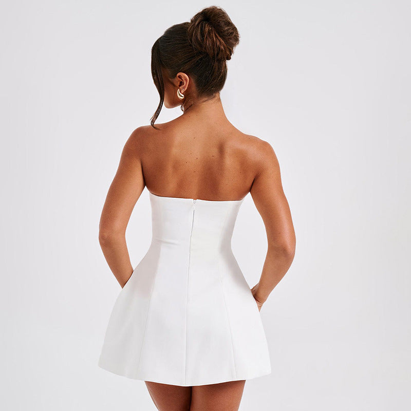 Ivyshape | Women's Backless Tube Dress