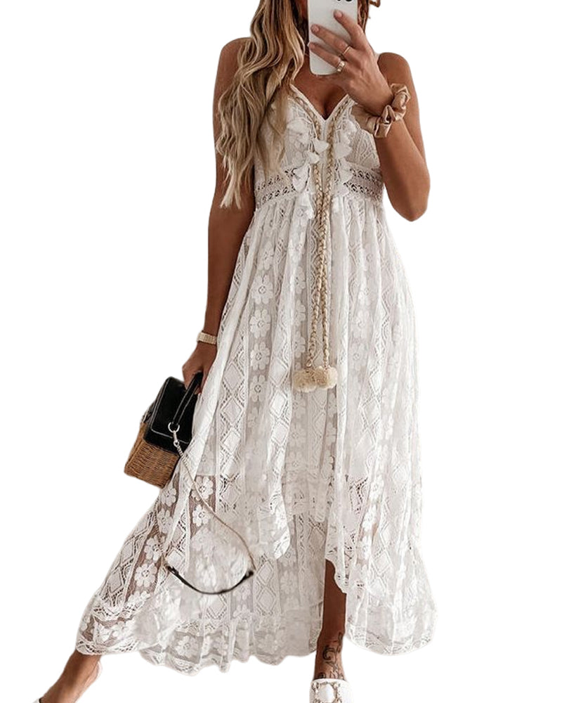 Summer Elegant Long Dress without Sleeves | Ideal for Summer