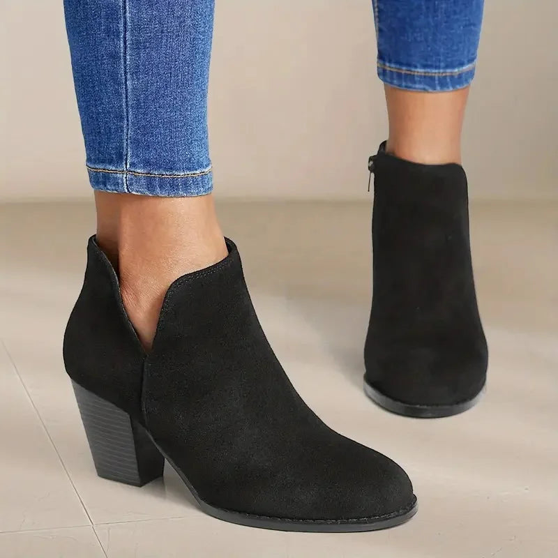 Ivyshape | Women's Ankle Boots With Heel