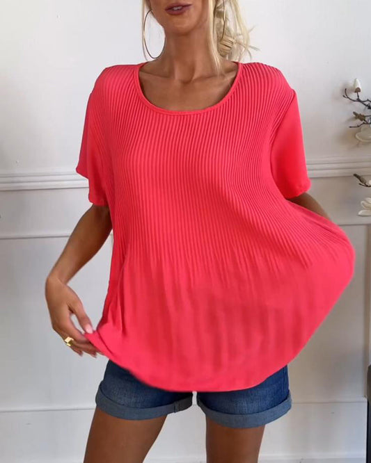 Ivyshape | Comfortable Pleated Top